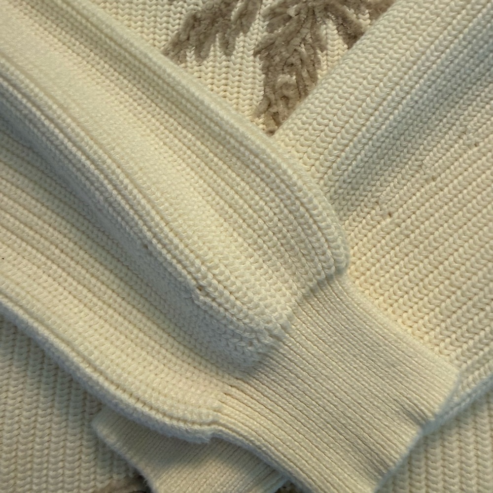 Tommy Bahama Women’s Off-White Sweater with Palm Design, M - Picture 5 of 8